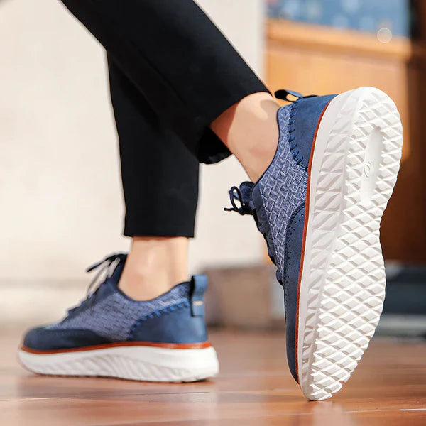 Colby | Leather Comfort Sneakers | Orthopedic Insole | Breathable | Men