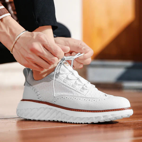 Colby | Leather Comfort Sneakers | Orthopedic Insole | Breathable | Men