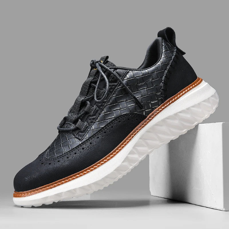 Colby | Leather Comfort Sneakers | Orthopedic Insole | Breathable | Men