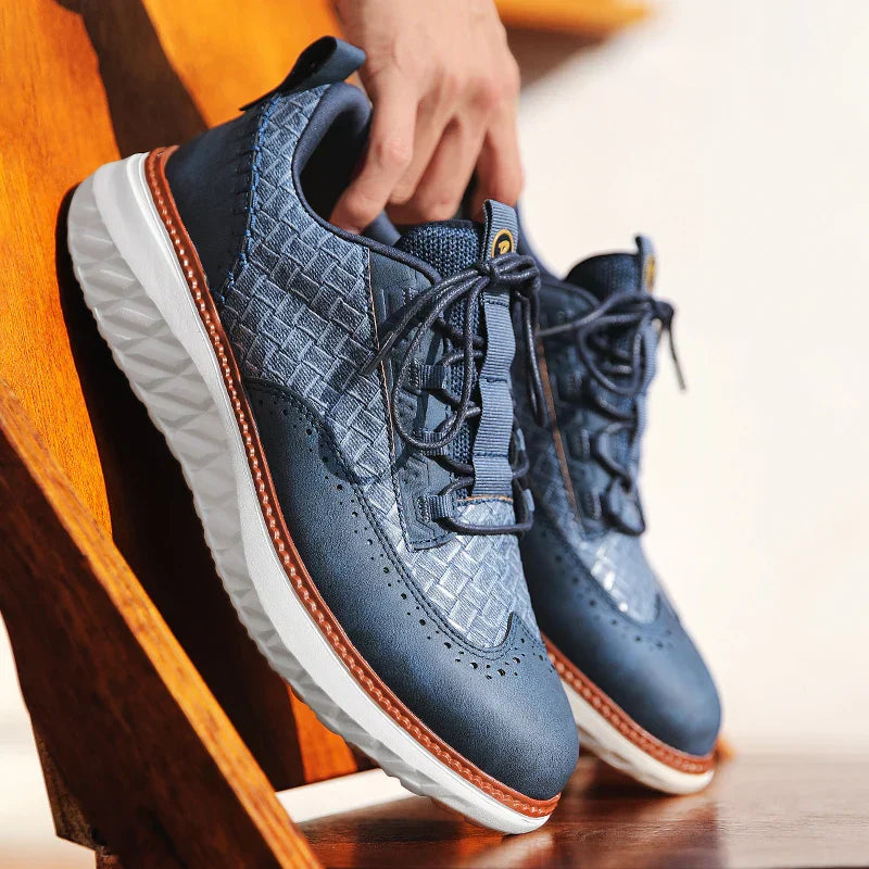 Colby | Leather Comfort Sneakers | Orthopedic Insole | Breathable | Men