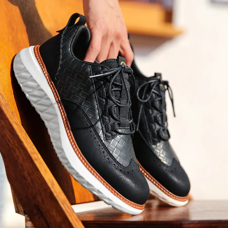Colby | Leather Comfort Sneakers | Orthopedic Insole | Breathable | Men
