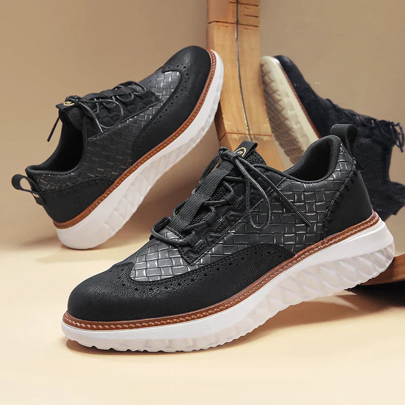 Colby | Leather Comfort Sneakers | Orthopedic Insole | Breathable | Men