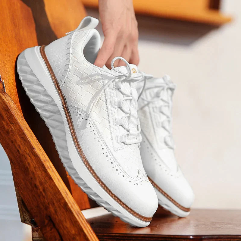 Colby | Leather Comfort Sneakers | Orthopedic Insole | Breathable | Men