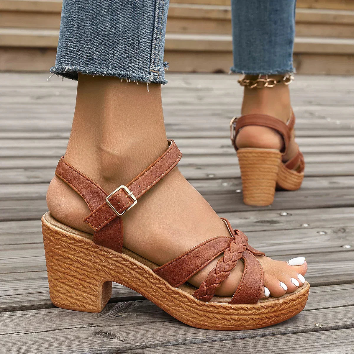 Wedge Heel Comfort Sandals | Elegant Summer Design | Briony | Women